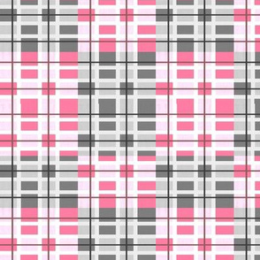 squares in rose and grey