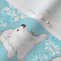 Samoyed PlayPose  & Garlands