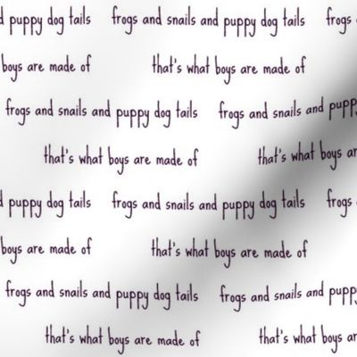 frogs and snails script in grape