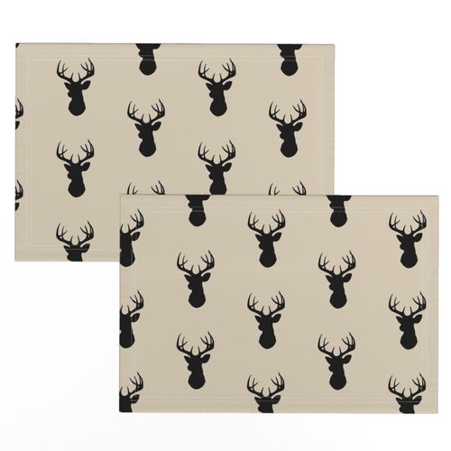 Deer - half scale - Black and Tan - Midnight Woodland - Kids Nursery