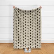 Deer - half scale - Black and Tan - Midnight Woodland - Kids Nursery