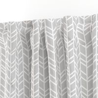 Crazy Herringbone - light grey/white