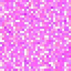 pink tourmaline pixelsquares, 1/4" squares