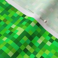 emerald green pixelsquares, 1/4" squares