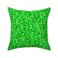 emerald green pixelsquares, 1/4" squares