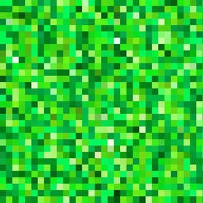 emerald green pixelsquares, 1/4" squares