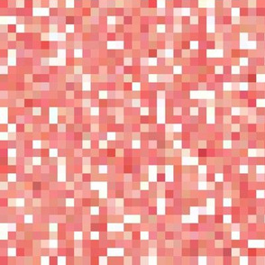 coral gemstone pixelsquares, 1/4" squares