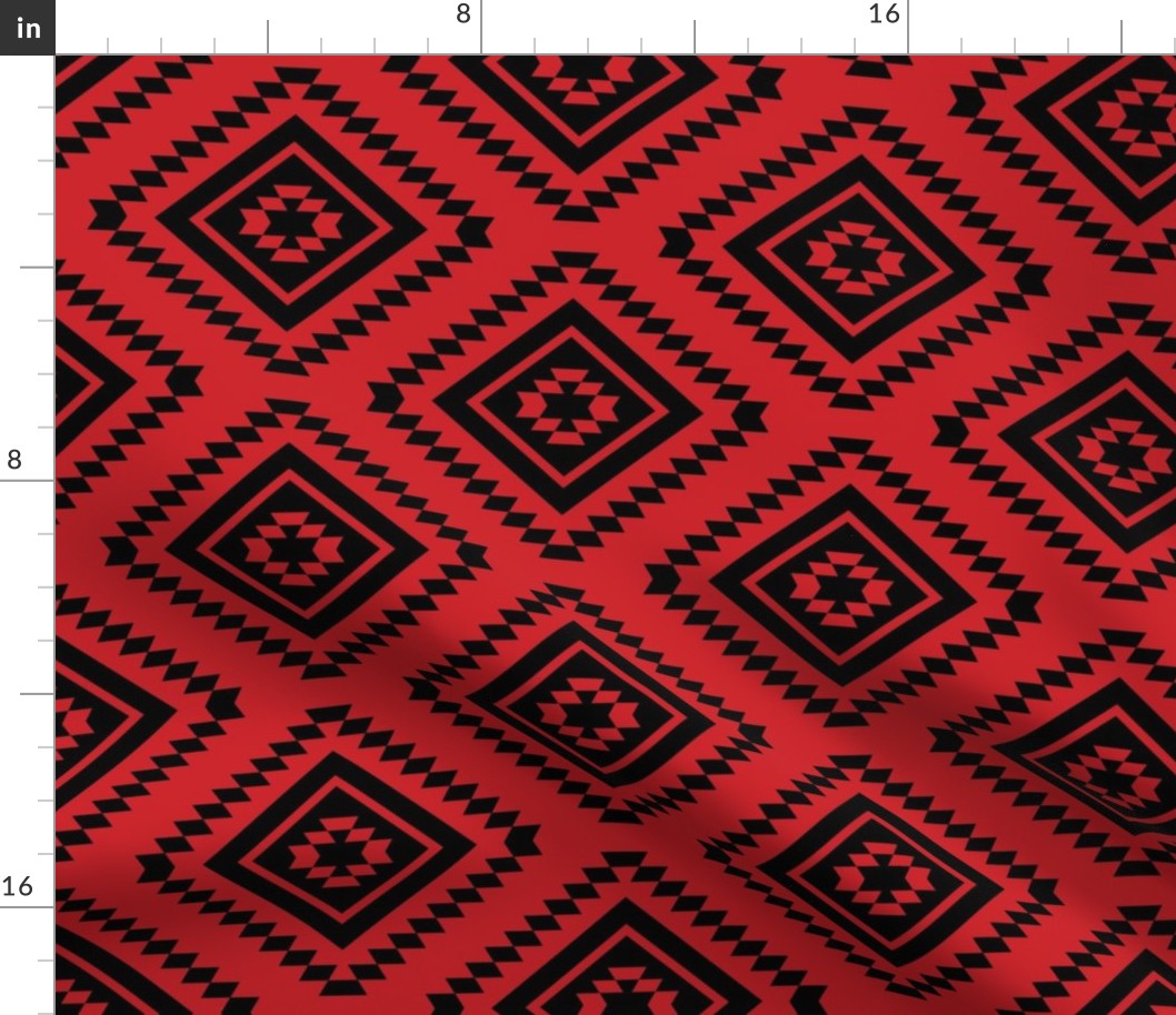 Aztec - Red, Black 