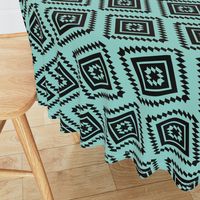 Aztec - Turquoise, Black