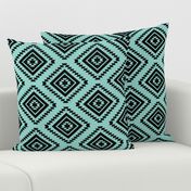 Aztec - Turquoise, Black