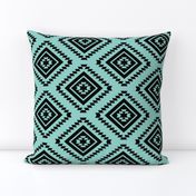 Aztec - Turquoise, Black