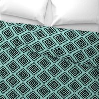 Aztec - Turquoise, Black