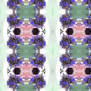 Floral mirror repeat pattern