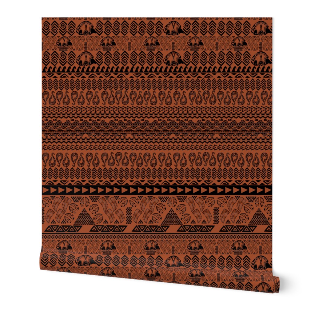 Polynesian Tribal Ocean Print
