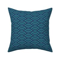 ripples in navy and teal