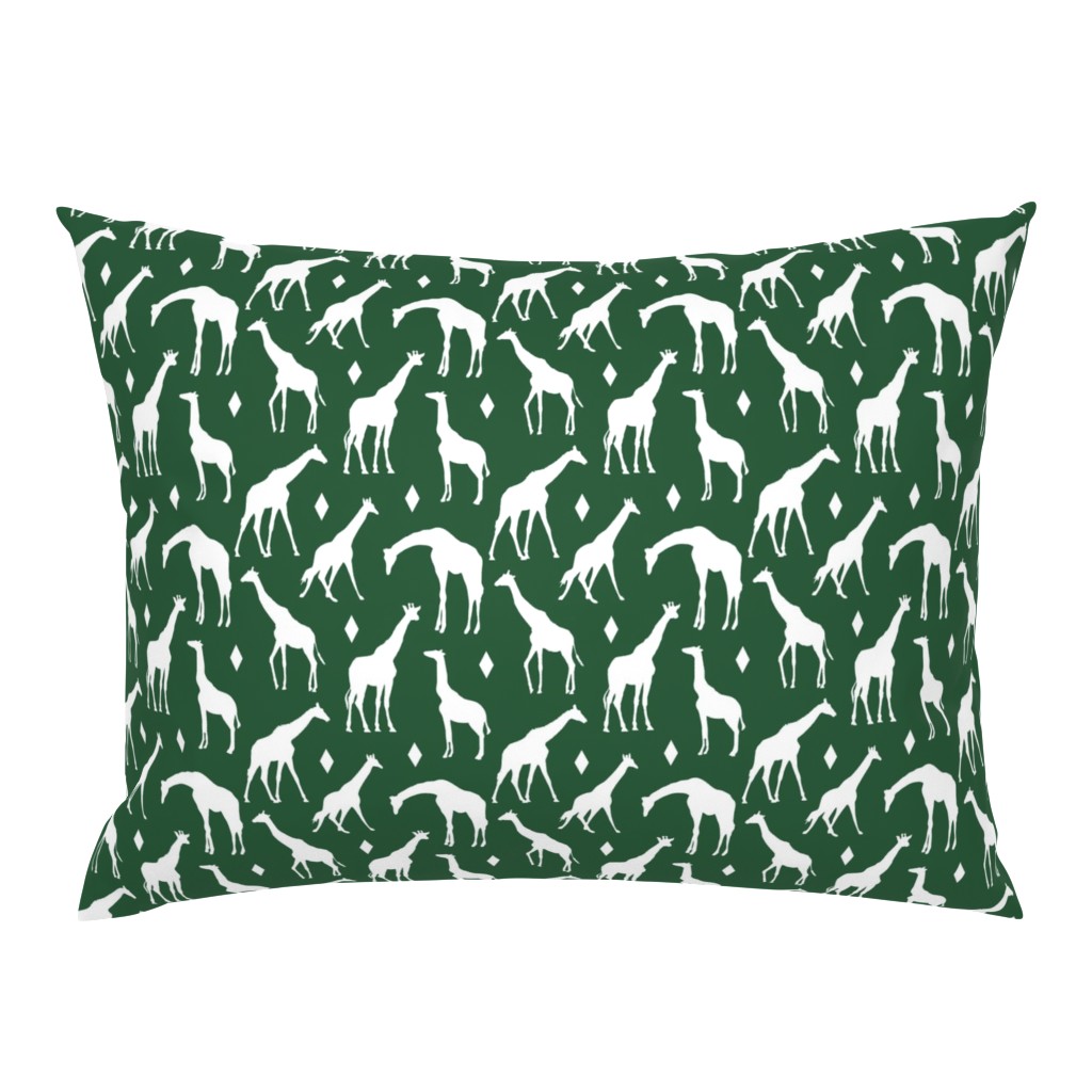 Giraffes on Green // Small