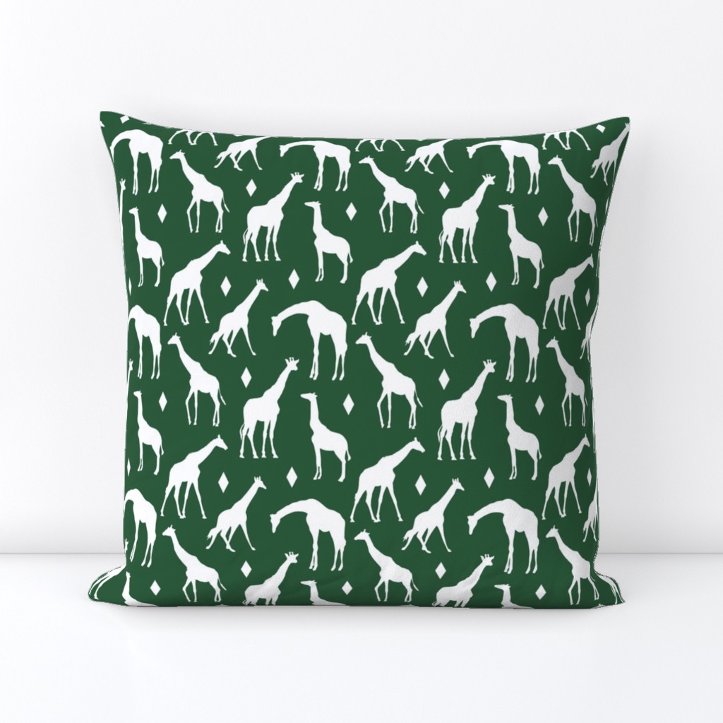 Giraffes on Green // Small