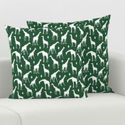 Giraffes on Green // Small