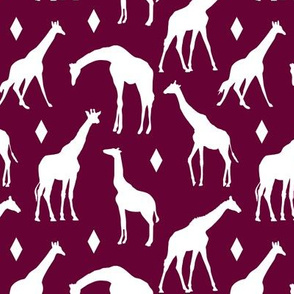 Giraffes on Tyrian Purple // Small