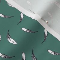 Feather Fabric Teal - Color Match