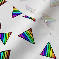 Rainbow-Striped Triangles - Small