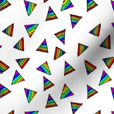 Rainbow-Striped Triangles - Small