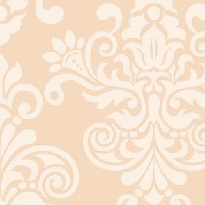 Victorian Damask // Provincial Pink, Linen