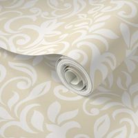 Damask // Linen, Dutch White