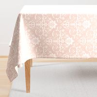 Vintage Damask // Amour, Dawn Pink