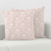 Vintage Damask // Amour, Dawn Pink