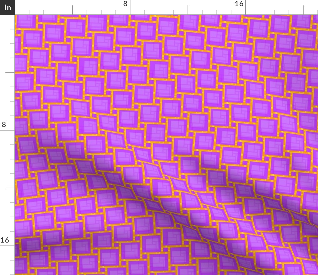 violet abstract grid