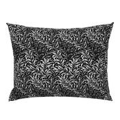 Willow Bough ~  White on Black ~ The William Morris Collection 