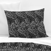 Willow Bough ~  White on Black ~ The William Morris Collection 