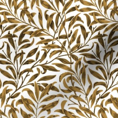 Willow Bough ~  Gilt on White 