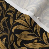 Willow Bough ~  Gilt on Black ~ The William Morris Collection 