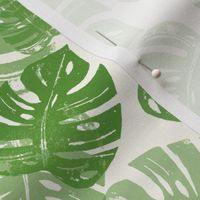 Linocut Monstera  