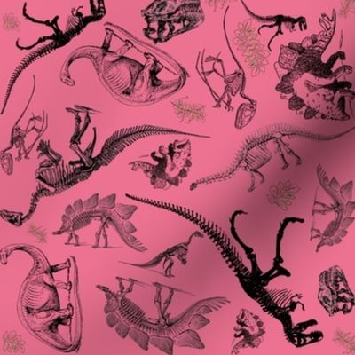 Dinosaur Toile on Pink