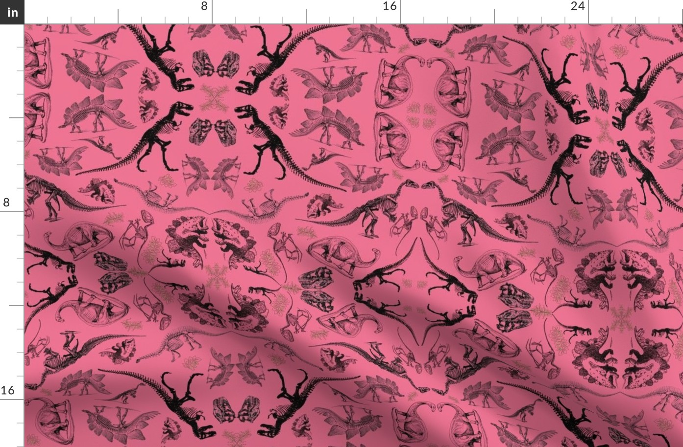 Dinosaur Toile on Pink