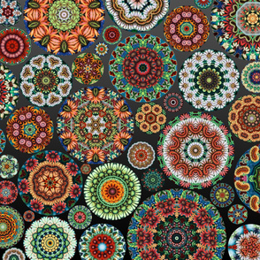 Flower Kaleidoscope Large Design Gradient