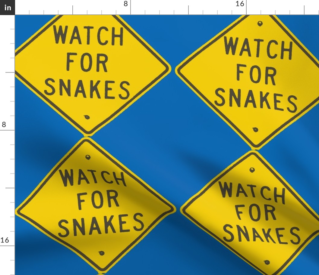 Texas Signs - Watch for Snakes