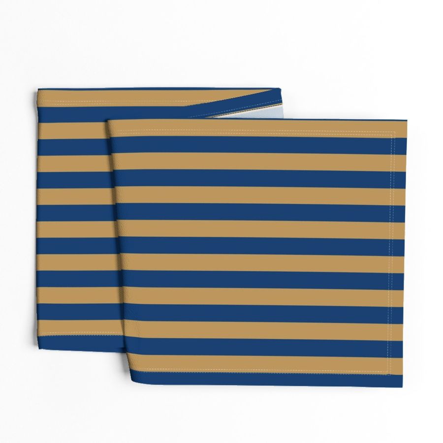 Stripes in Blue and Bronze