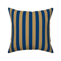 Stripes in Blue and Bronze