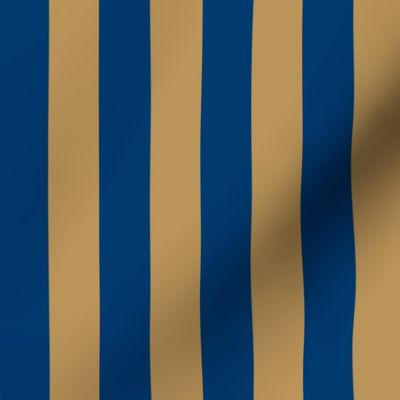 Stripes in Blue and Bronze