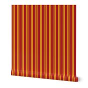 Double Stripes in Red and Golden Yellow