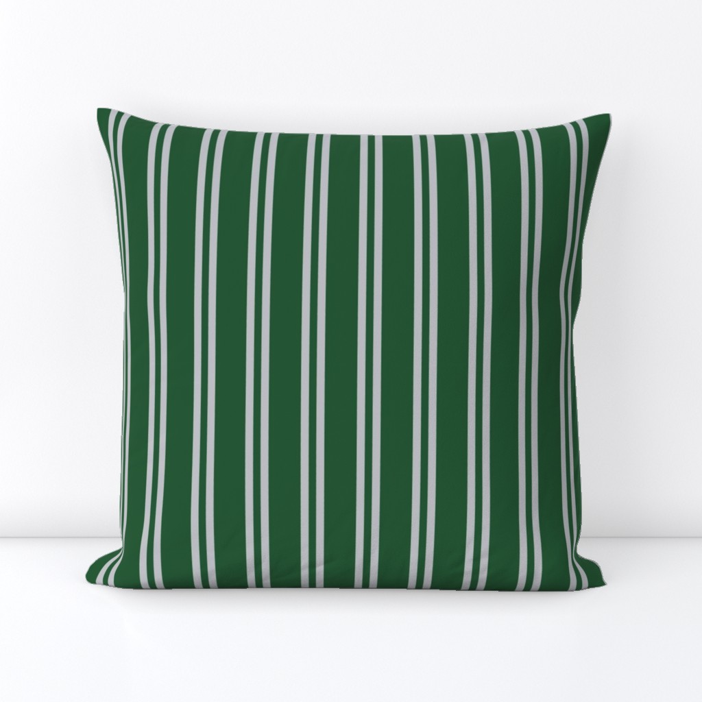 Double Stripes in Green and Grey