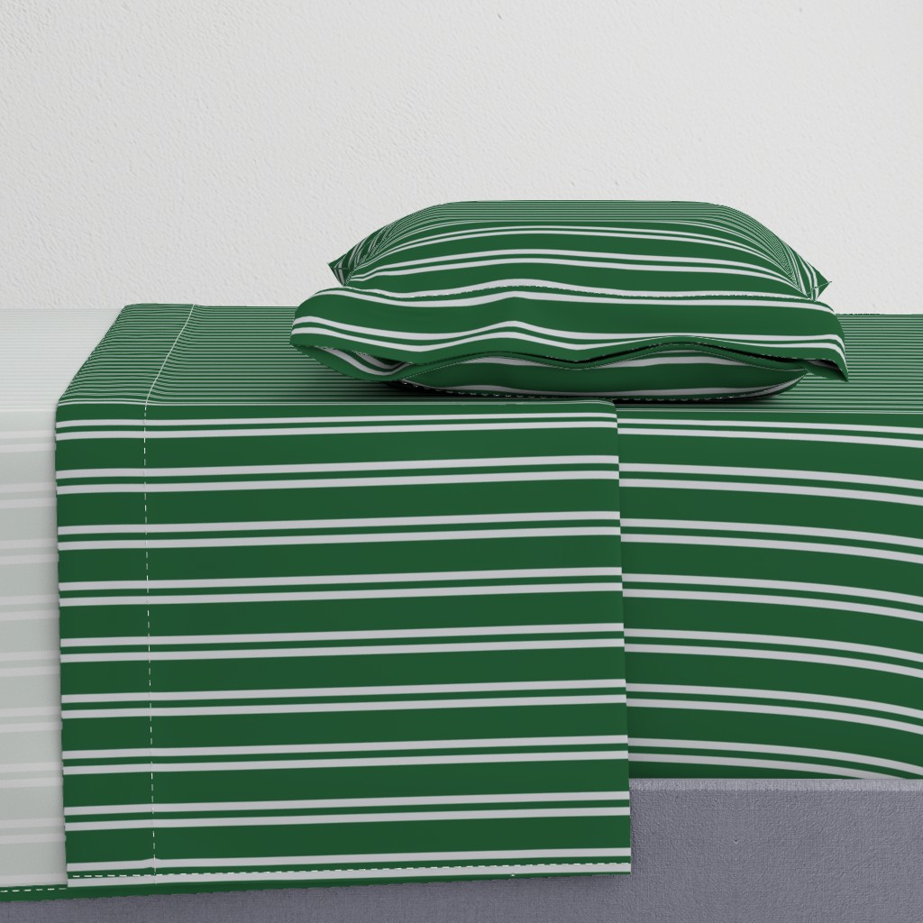 Double Stripes in Green and Grey