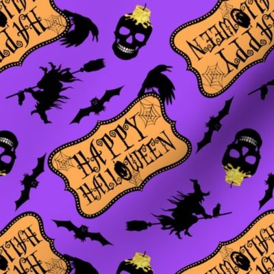 Happy Halloween Purple