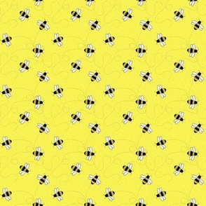 dancing bees - yellow - small