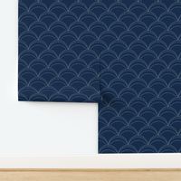 large wave stitch navy