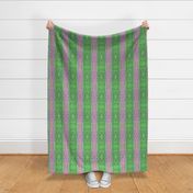 Green Fields at Sunset - Vertical Stripes, Large Scale